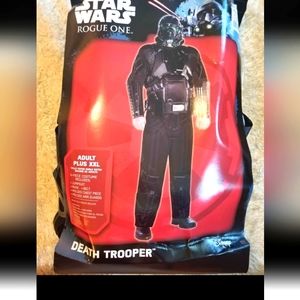 Star wars death trooper plus size men's costume new